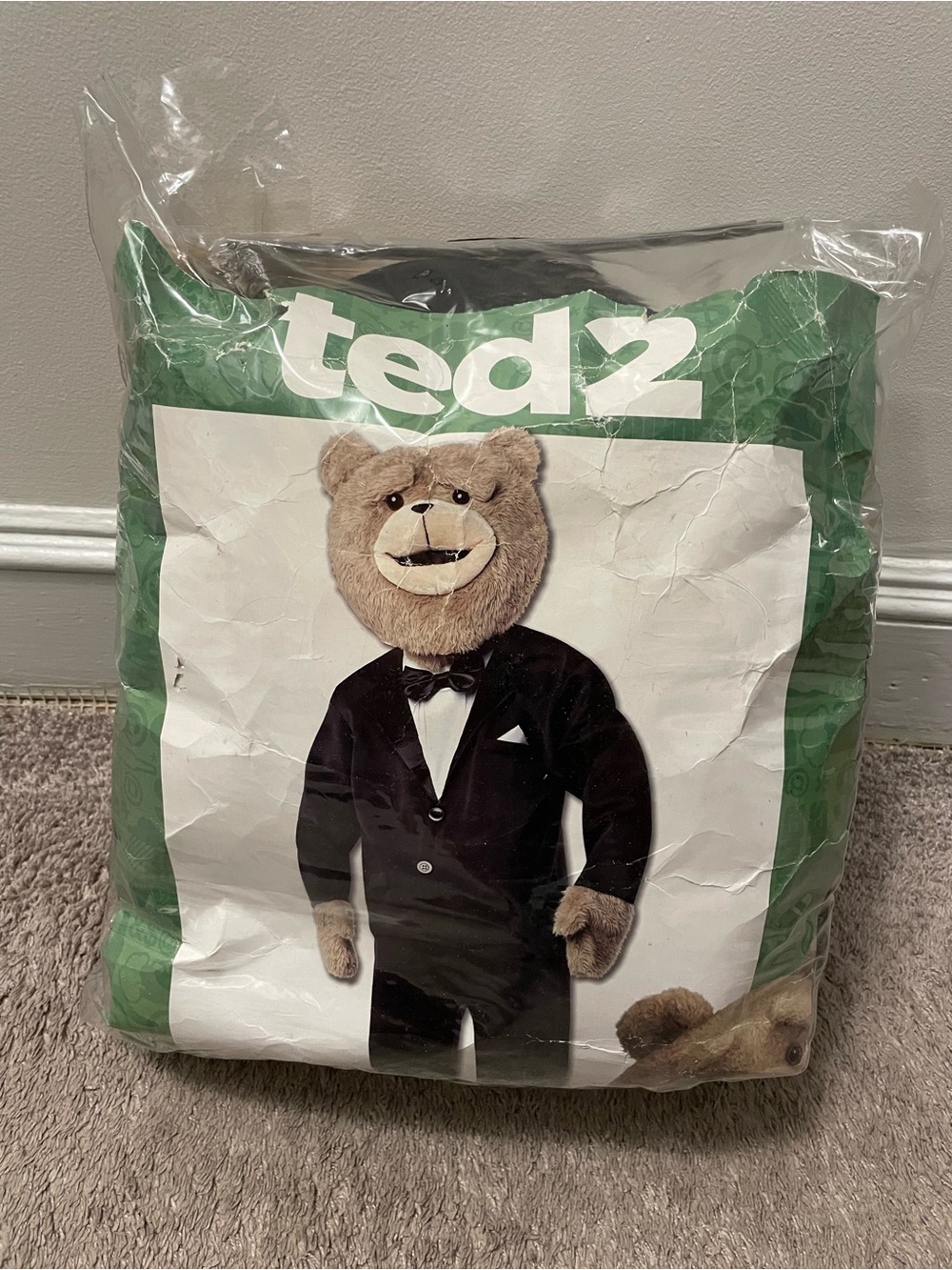 Ted 2 Brown Bear Tuxedo mens Costume - Plush Bear with Black Tux